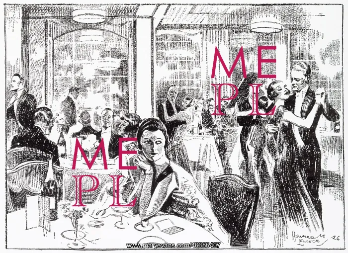 : Supper dance in progress at Kettner's : Supper dance in progress at Kettner's