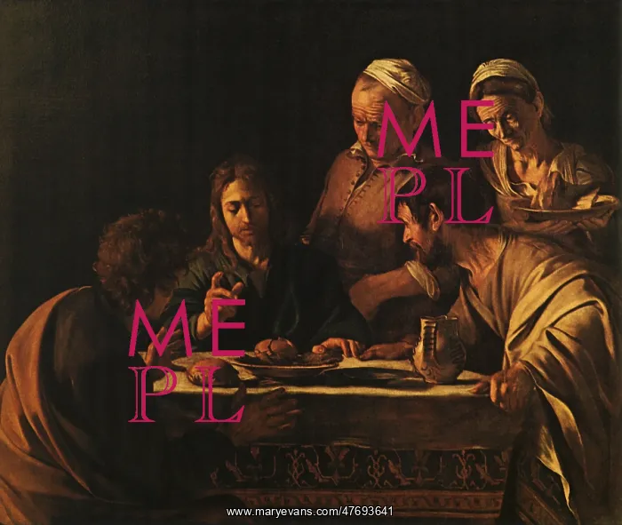 : The Supper at Emmaus, by Caravaggio : The Supper at Emmaus, by Caravaggio