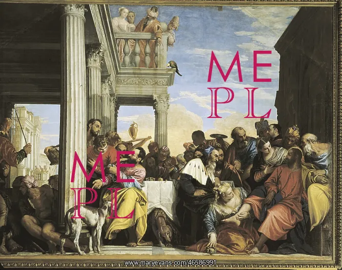 : Supper in the House of Simon, by Veronese : Supper in the House of Simon, by Veronese