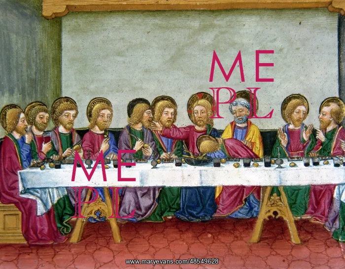 : The Last Supper. Jesus announces to the apostles that one of : The Last Supper. Jesus announces to the apostles that one of