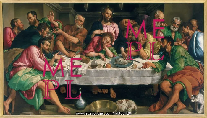 : The Last Supper, painting by : The Last Supper, painting by