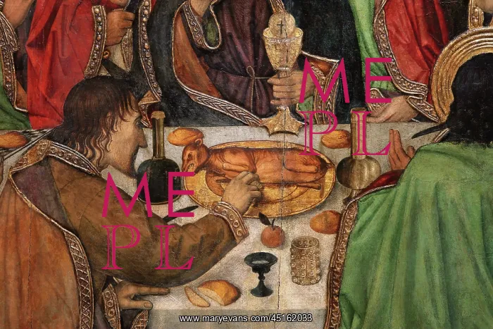 : Last Supper, St Augustine Altarpiece, Museu Nacional : Last Supper, St Augustine Altarpiece, Museu Nacional