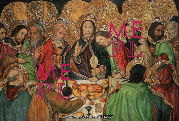: Last Supper, St Augustine Altarpiece, Museu Nacional : Last Supper, St Augustine Altarpiece, Museu Nacional