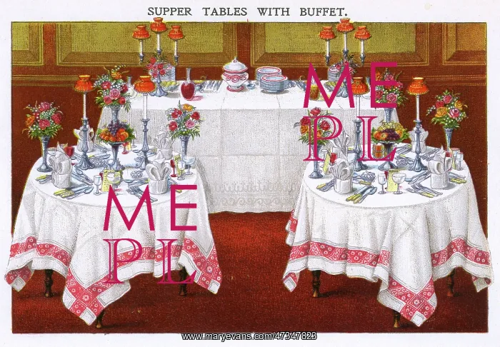 : SUPPER TABLES & BUFFET : SUPPER TABLES & BUFFET