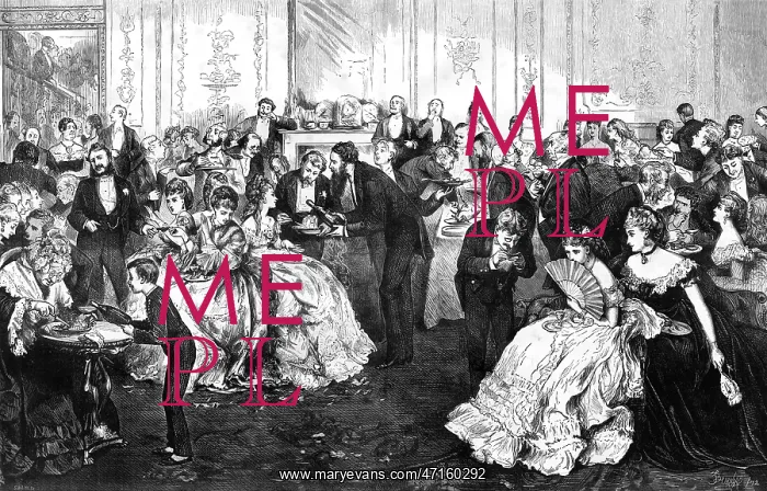  : Supper time at a high society dance