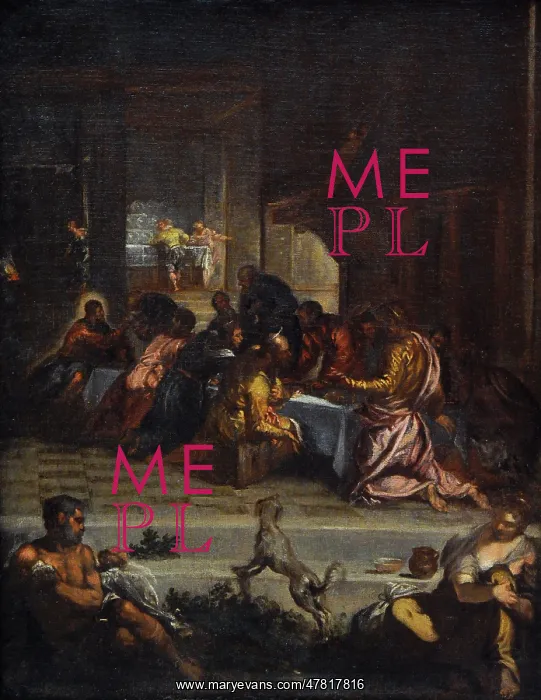 : The Last Supper, by Velazquez (copy of Tintoretto) : The Last Supper, by Velazquez (copy of Tintoretto)