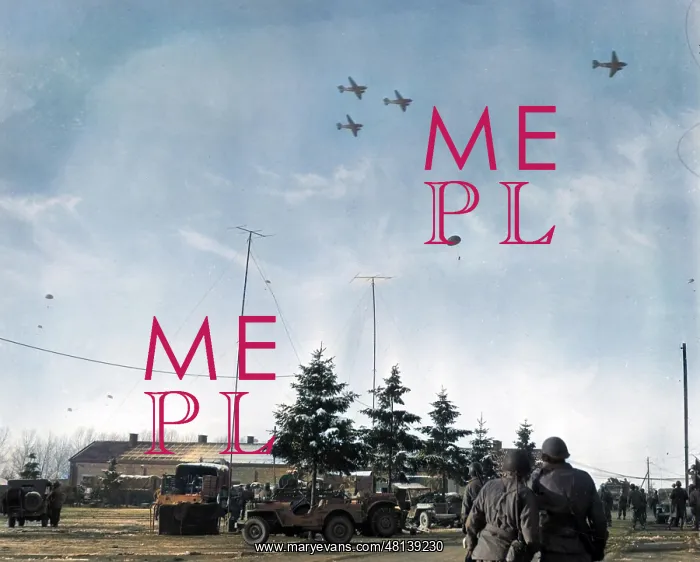 : Supplies dropped at Bastogne : Supplies dropped at Bastogne