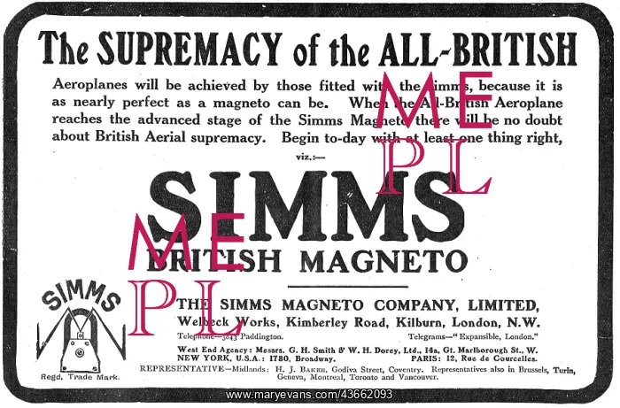 : The Supremacy Of Simms Magnetos : The Supremacy Of Simms Magnetos