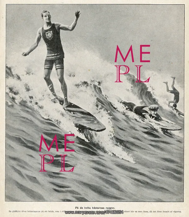 : Surfing in 1910 : Surfing in 1910