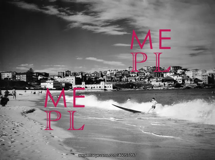  : Surfman at strand on Bondi Beach, Sydney