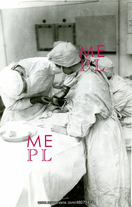 : Surgeon preparing new skin in graft surgery : Surgeon preparing new skin in graft surgery