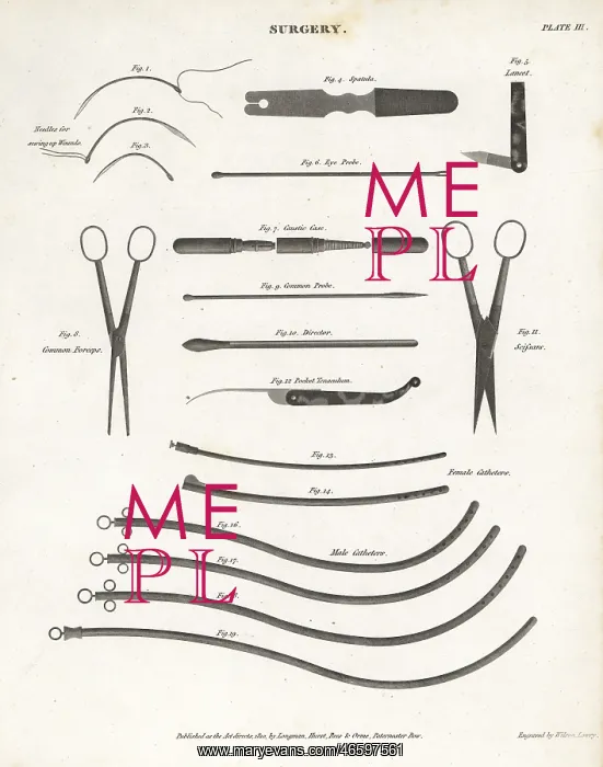 : Surgical equipment including probes, catheters and scissors : Surgical equipment including probes, catheters and scissors