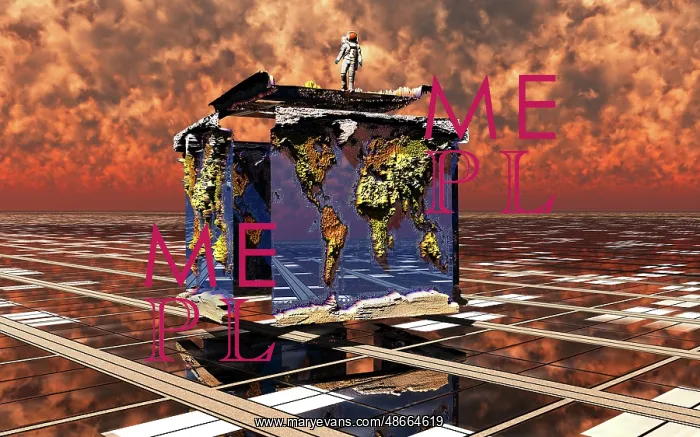 : A surreal look at a cubic planet Earth : A surreal look at a cubic planet Earth