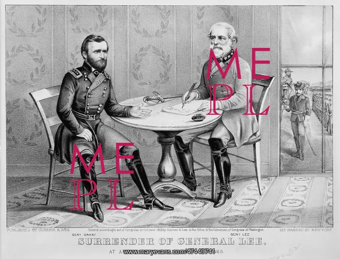: Surrender of General Lee - at Appomattox, C.H. Va. April 9th : Surrender of General Lee - at Appomattox, C.H. Va. April 9th