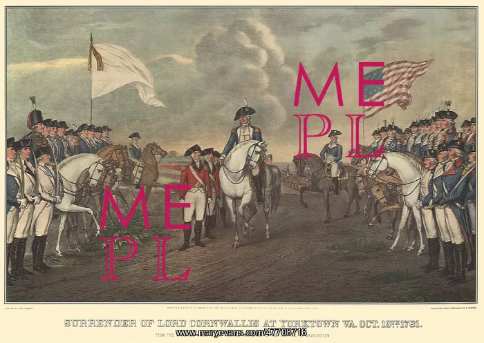 : Surrender of Lord Cornwallis at Yorktown VA - 1781 : Surrender of Lord Cornwallis at Yorktown VA - 1781