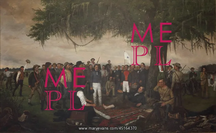 : Surrender of Santa Anna, Texas State Capitol : Surrender of Santa Anna, Texas State Capitol