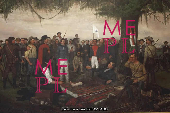 : Surrender of Santa Anna, Texas State Capitol : Surrender of Santa Anna, Texas State Capitol
