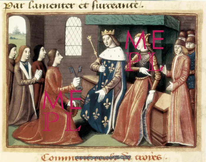 : Surrender of Troyes. The bourgeoises deliver : Surrender of Troyes. The bourgeoises deliver