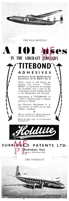: Surridges Patents Holdite TITEBOND Adhesives : Surridges Patents Holdite TITEBOND Adhesives
