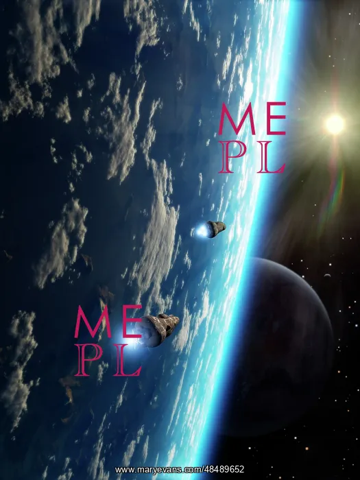 : Two survey craft orbit a terrestrial type planet : Two survey craft orbit a terrestrial type planet