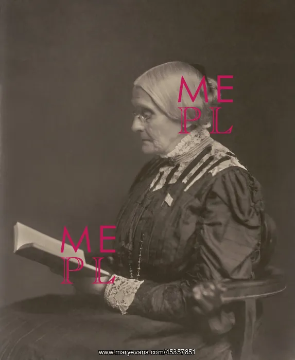 : Susan B. Anthony sitting and reading a book, ca : Susan B. Anthony sitting and reading a book, ca