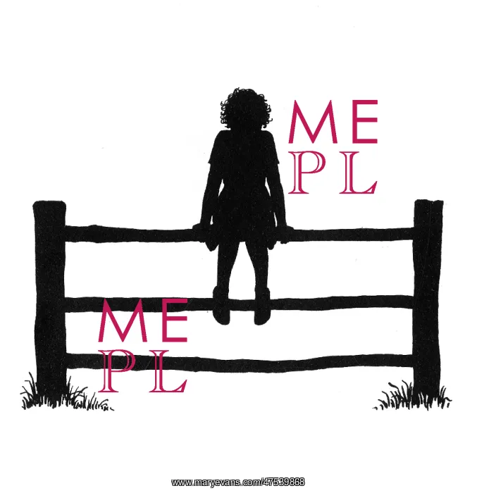 : Susan sits alone on the fence : Susan sits alone on the fence