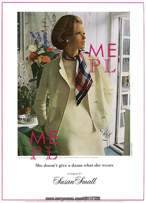 : Susan Small advertisement 1965 : Susan Small advertisement 1965