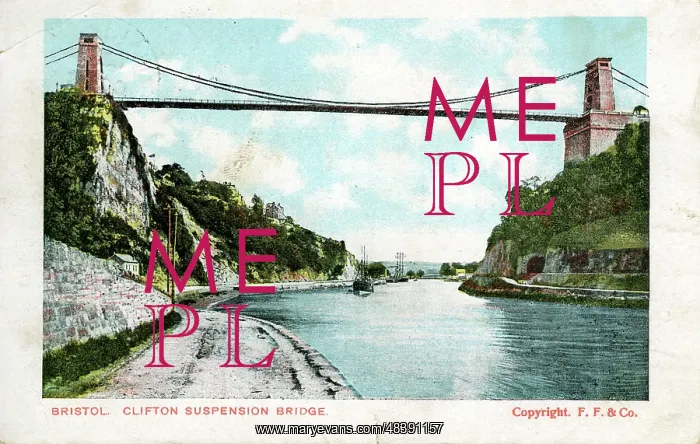 : The Suspension Bridge, Clifton, Bristol County : The Suspension Bridge, Clifton, Bristol County