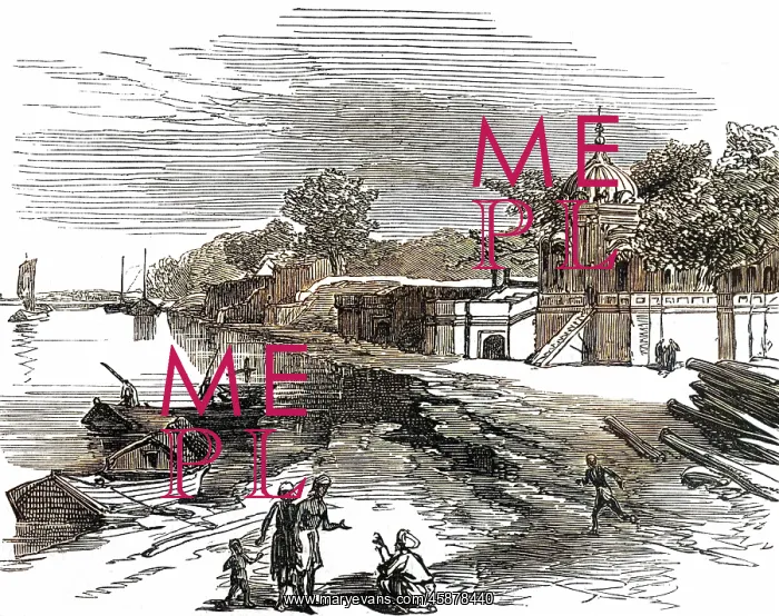 : Suttee Chowrah Ghaut, 1860 : Suttee Chowrah Ghaut, 1860
