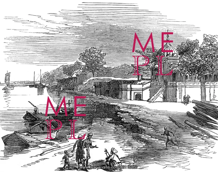 : Suttee Chowrah Ghaut, 1860 : Suttee Chowrah Ghaut, 1860
