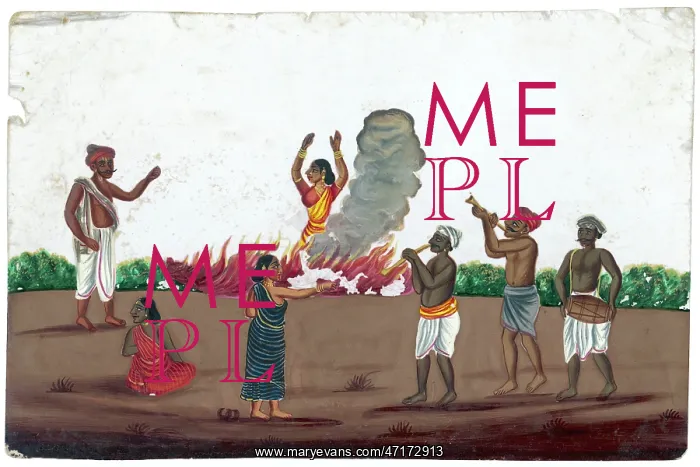  : SUTTEE [MICA PAINTING]
