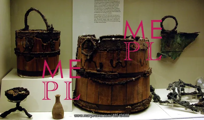 : Sutton Hoo Treasure. Domestic objects. 7th-8th centuries AD : Sutton Hoo Treasure. Domestic objects. 7th-8th centuries AD