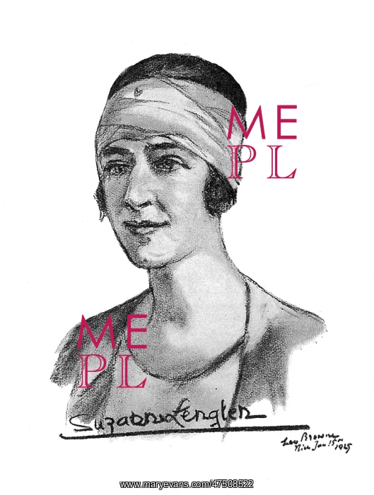 : Suzanne Lenglen, tennis player : Suzanne Lenglen, tennis player