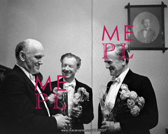 : Sviatoslav Richter, Benjamin Britten, and Peter Pears, 1971 : Sviatoslav Richter, Benjamin Britten, and Peter Pears, 1971