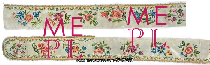: Swaddling Band ' decorated with flowers : Swaddling Band ' decorated with flowers