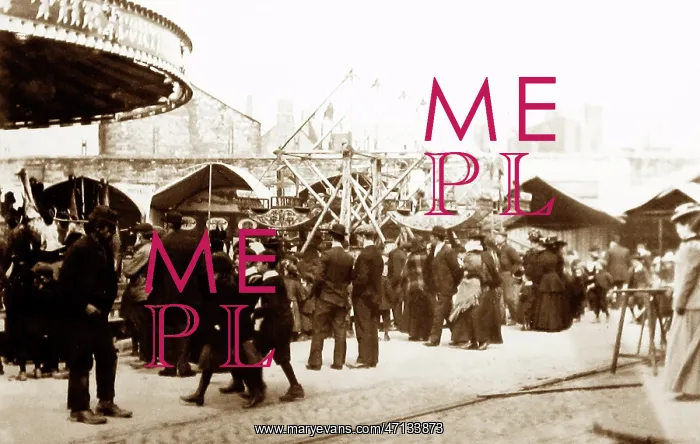 : Swallows Funfair, Whitehaven Fair in 1899 : Swallows Funfair, Whitehaven Fair in 1899