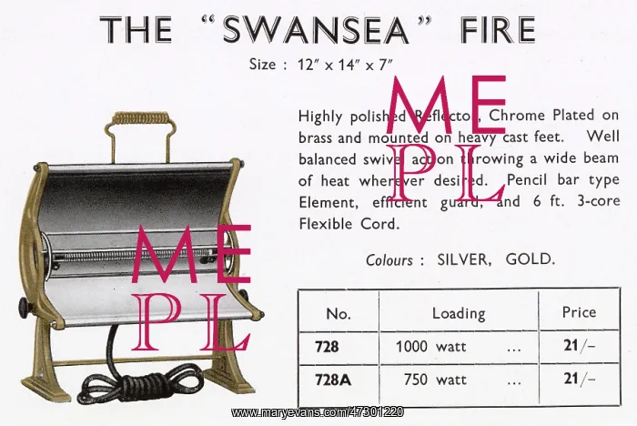  : SWANSEA ELECTRIC FIRE