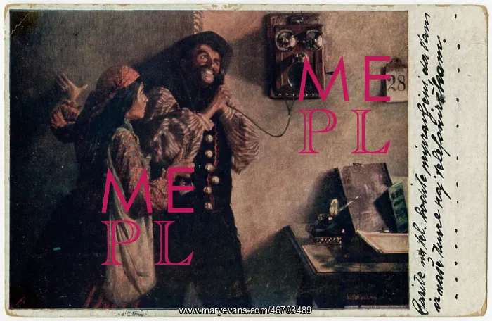 : A swarthy brigand makes his first ever telephone call : A swarthy brigand makes his first ever telephone call