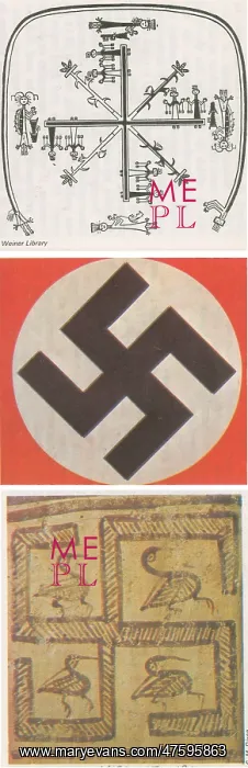: Swastikas. The swastika has been used as a decoration or mystical symbol : Swastikas. The swastika has been used as a decoration or mystical symbol
