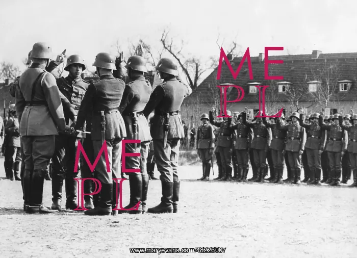 : Swearing in of recruits in the barracks in Potsdam, 1932 : Swearing in of recruits in the barracks in Potsdam, 1932