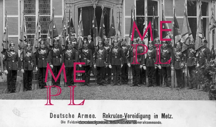 : Swearing in of recruits in Metz, 1897 : Swearing in of recruits in Metz, 1897