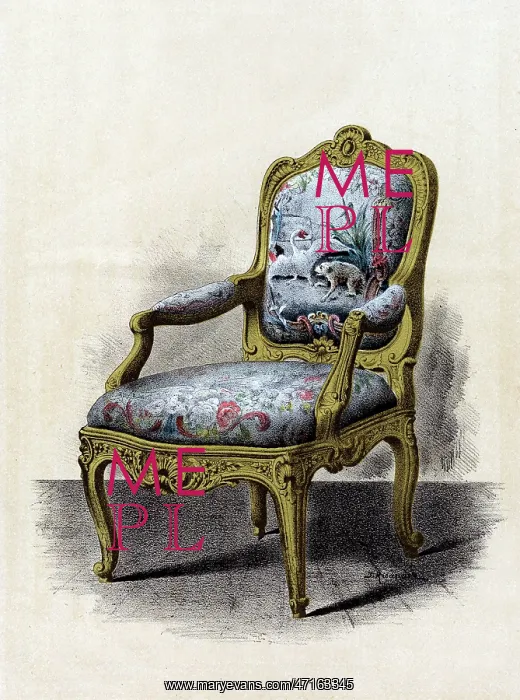 : Swedish armchair in the rococo style : Swedish armchair in the rococo style