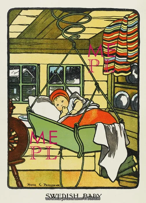 : SWEDISH BABY IN CRADLE : SWEDISH BABY IN CRADLE