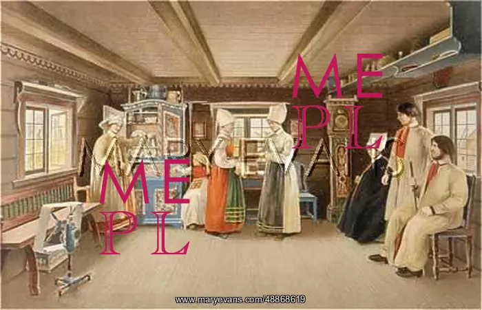 : Swedish cottage interior : Swedish cottage interior