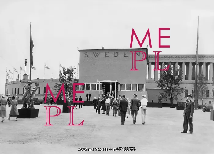 : Swedish Pavilion at the World Exhibition in Chicago, 1933 : Swedish Pavilion at the World Exhibition in Chicago, 1933