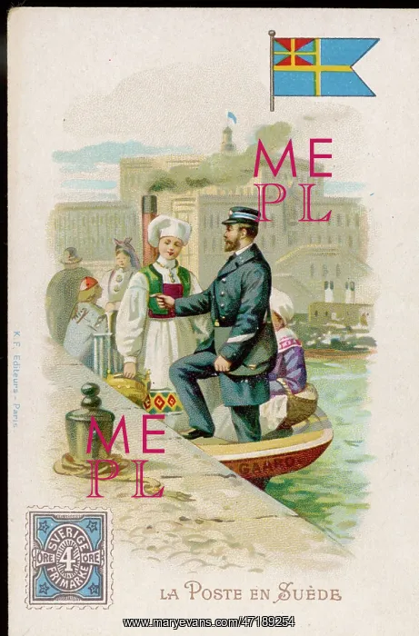 : Swedish Postman - circa 1900 : Swedish Postman - circa 1900