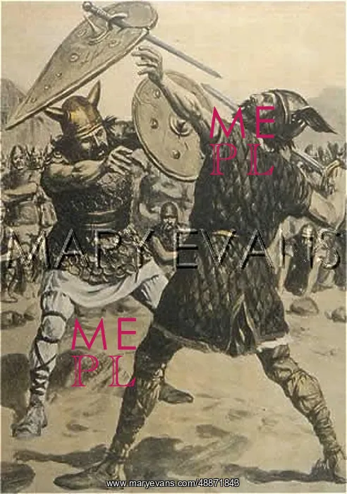: Two Swedish Warriors Fighting : Two Swedish Warriors Fighting