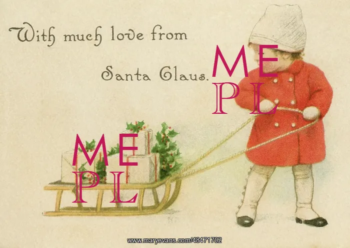 : A sweet little girl pulling her sledge along : A sweet little girl pulling her sledge along