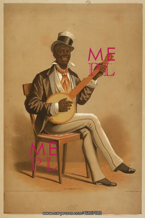  : Swell negro banjo player