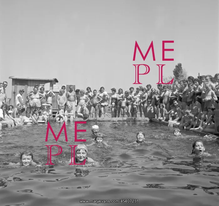 : Swimmers. Children swim in cold Vltava River at Zlute Lazne : Swimmers. Children swim in cold Vltava River at Zlute Lazne